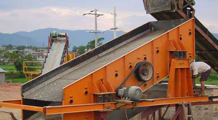 vibrating screen work