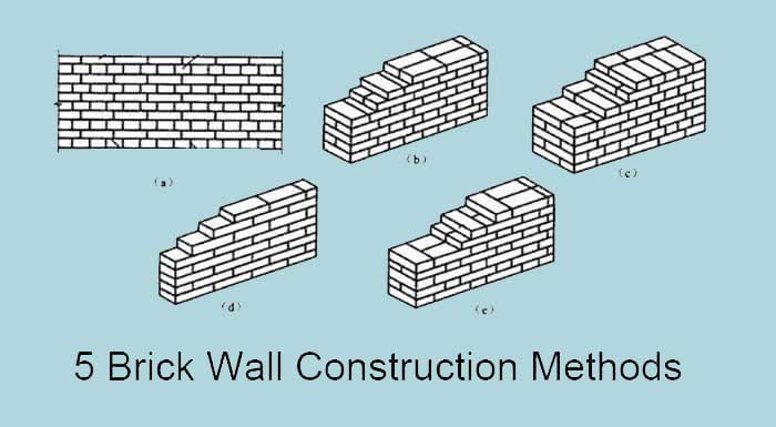 5 brick walls construction method