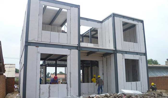 autoclaved aerated concrete building