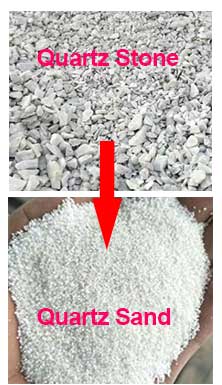 quartz sand