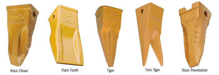 bucket teeth types