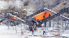 waste rock recycling factory