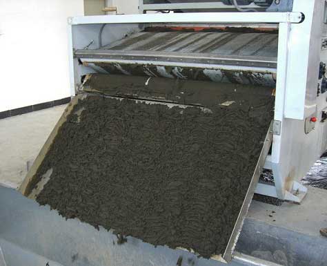 belt filter press sludge dewatering