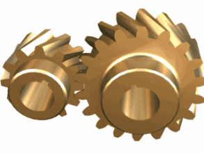 Single stage cylindrical gear reducer