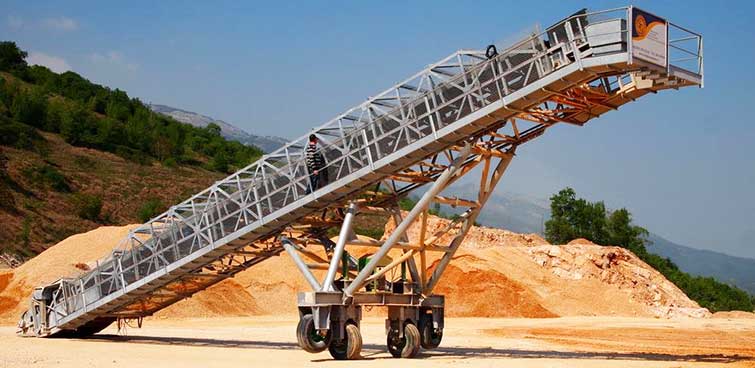 mobile belt conveyor