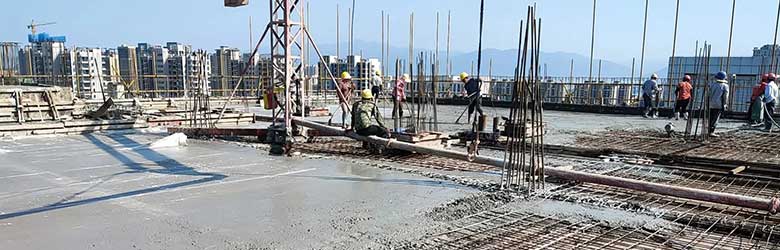 Concrete pouring construction