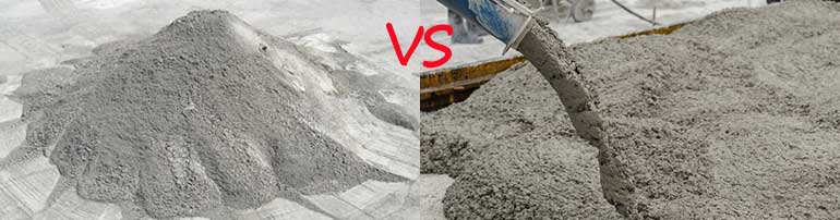 cement vs concrete